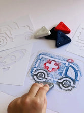 Lade das Bild in den Galerie-Viewer, Lulubug Wachsmal Kreativ-Set “Fahrzeuge”