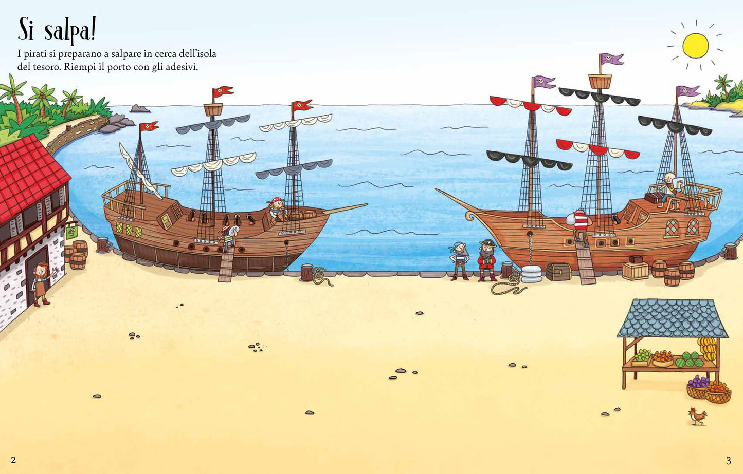Pirati - Libri con adesivi