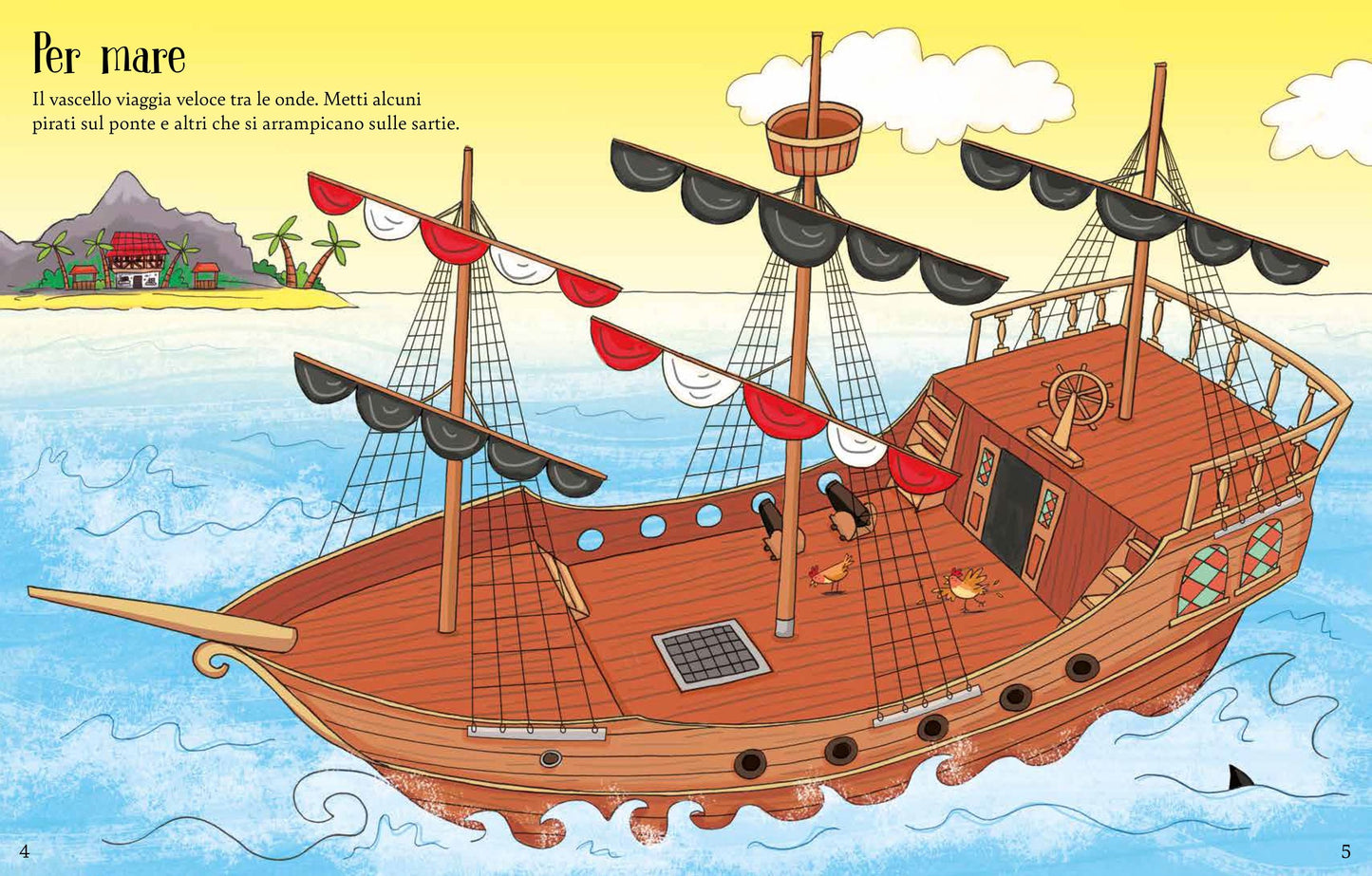 Pirati - Libri con adesivi