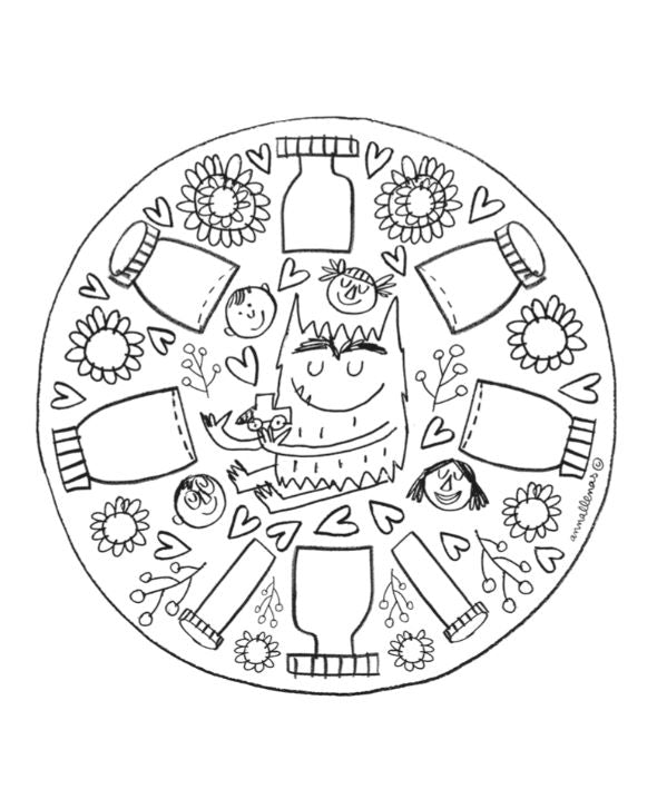 El Monstruo de Colores. Mandalas