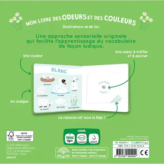 Mon livre des odeurs et des couleurs - La nature